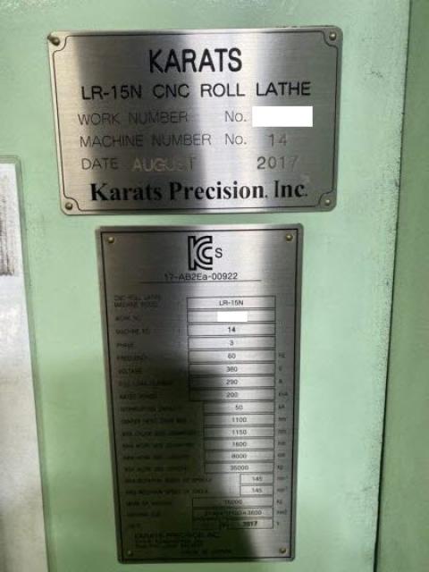 唐津鉄工所 LR-15N NCロール旋盤