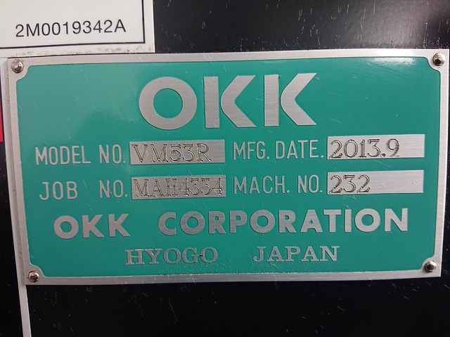 OKK VM53R 立マシニング(BT50)