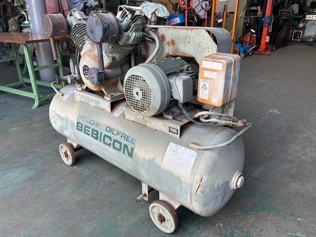 日立 HITACHI OILFREE BEBICON3.7 3.7kwコンプレッサー