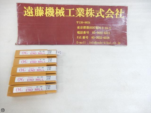 OSG TPDS10×2 5°2枚刃 5本 テーパーエンドミル