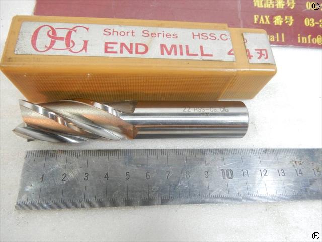 OSG Short Series EMS22 刃径22mm 1本 エンドミル 4枚刃