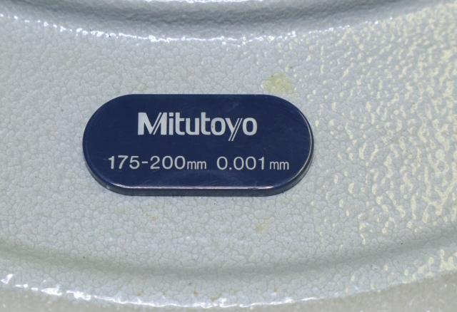 ミツトヨ 175-200mm 0.01mm デジタル外側マイクロメーター