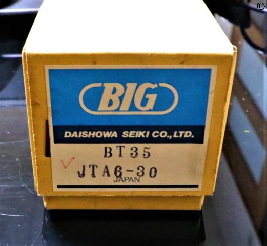 大昭和精機 BIG BT35-JTA6-30 未使用 ドリルチャック