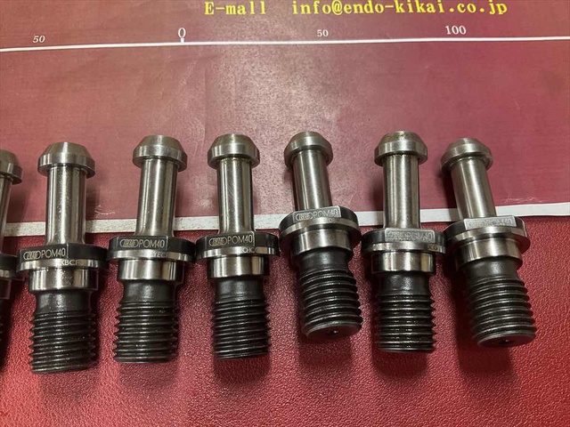 大昭和精機 BIG BT40 90° POM40 10個/1セット BT40プルスタッドボルト