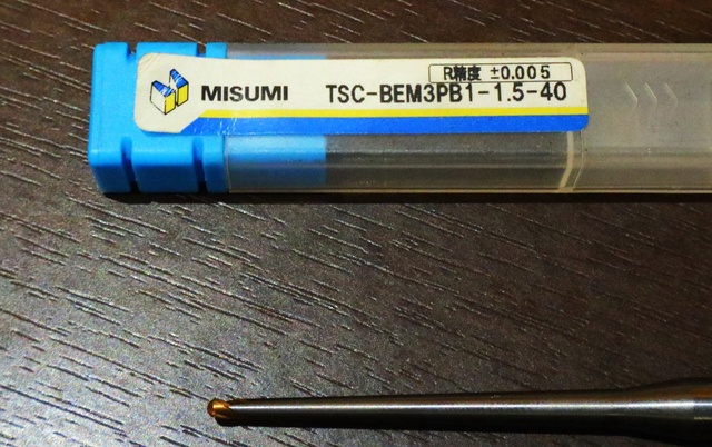 ミスミ TSC-BEM3PB1-1.5-40 未使用 テーパーネックエンドミル