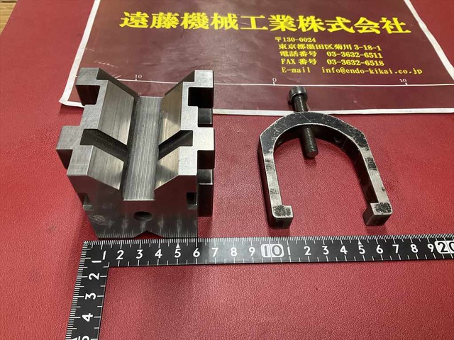 榮製機 NEOTEC MB503 寸法70×70×H60mm 38/20mm 精密Vブロック