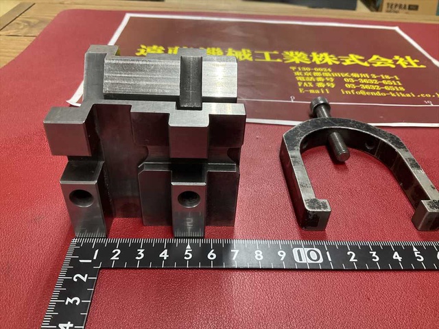 榮製機 NEOTEC MB503 寸法70×70×H60mm 38/20mm 精密Vブロック