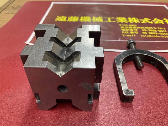 榮製機 NEOTEC MB503 寸法70×70×H60mm 38/20mm 精密Vブロック