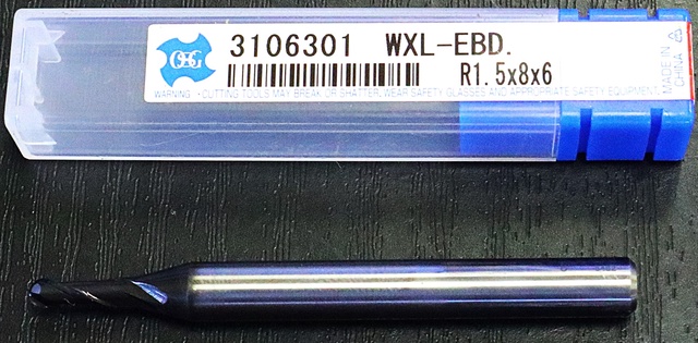 OSG 　WXL-EBD R1.5X8X6 超硬ボールエンドミル