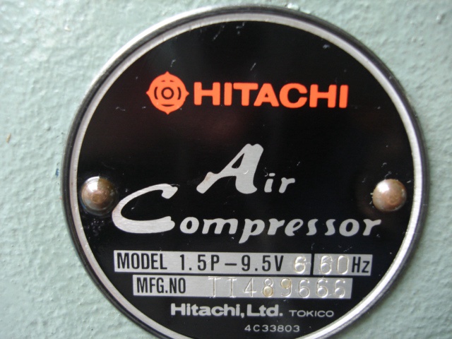 日立 HITACHI 1.5P-9.5V6 1.5kwコンプレッサー