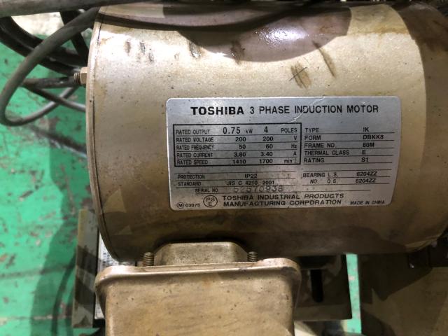 東芝 SP10D-7T2 0.75kwコンプレッサー 中古販売詳細【#285645】 | 中古機械情報百貨店 | TOSHIBA CORPORATION