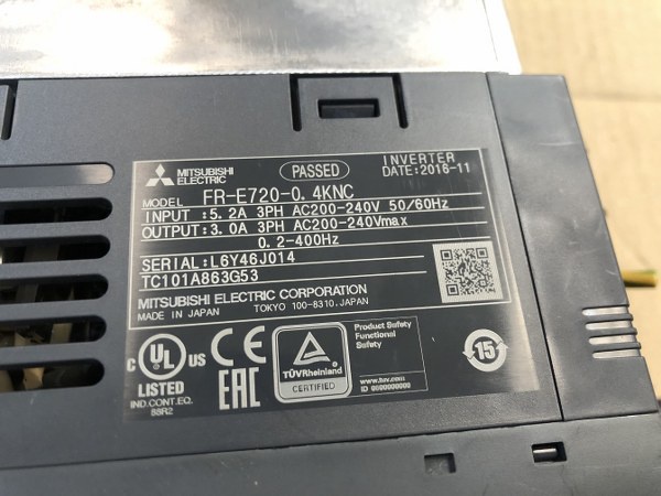 三菱電機 FR-E720-0.4KNC インバーター 中古販売詳細【#332730 