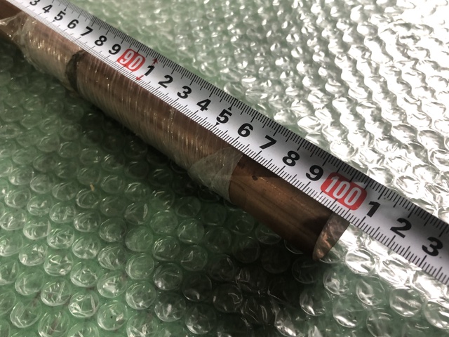 不明 φ30 長さ1000mm 6.4Kg 無酸素銅四丸棒