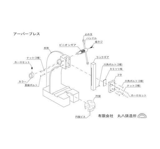 丸八鋳造所 ABP-0 No.0 ハンドプレス