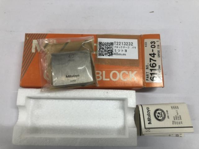 SALE】ミツトヨ ブロックゲージ単体(613679-03) ( NO.613679-03 (90-1