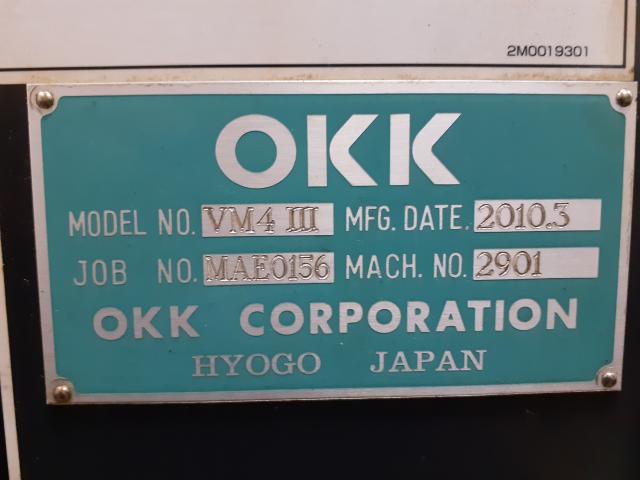 OKK VM4Ⅲ 立マシニング(BT40)