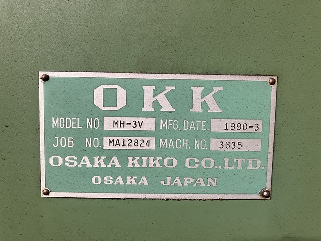 OKK MH-3VⅡ ベット型立フライス