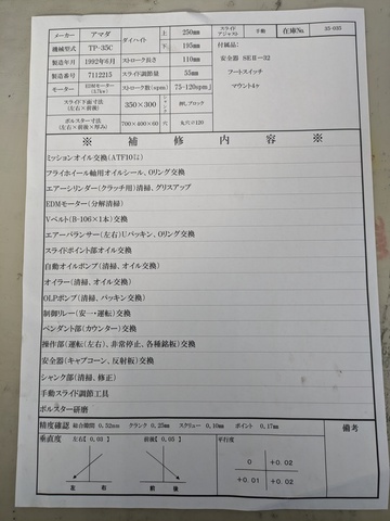 アマダ TP-35C 35Tプレス