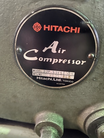 日立 HITACHI 2.2P-9.5V5 2.2kwコンプレッサー