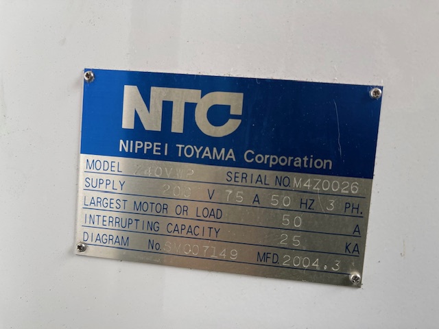 日平トヤマ NTC Z40VWP 立マシニング(BT40)