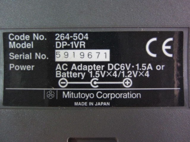 ミツトヨ DP-1VR(264-504) デジタルミニプロセッサー