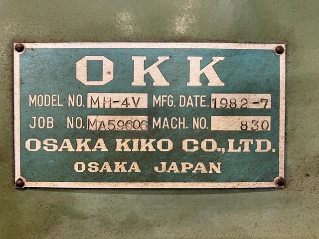 OKK MH-4V ベット型立フライス