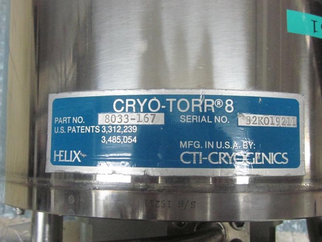 CTI-Cryogenics CRYO-TORR 8 クライオポンプ