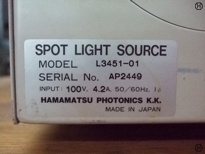 浜松ホトニクス L3451-01 UV装置