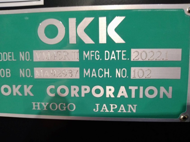 OKK VM43RⅡ 立マシニング(BBT40)