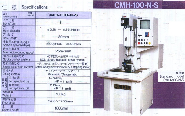 日進製作所 CMH-100-N-3H ホーニング