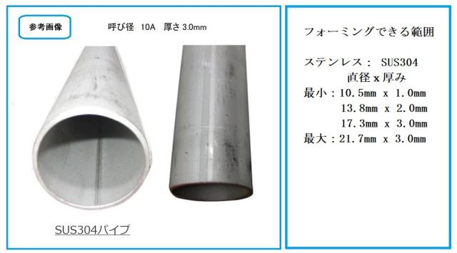  小径ステンレス溶接鋼管製造設備