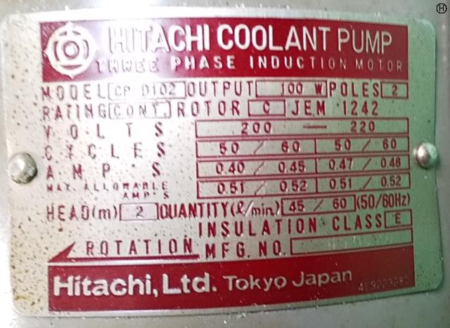 日立 HITACHI CP-D102 0.1kwモーター