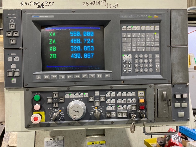 オークマ LU25M(2SC×650) NC1スピンドル2タレット精密旋盤