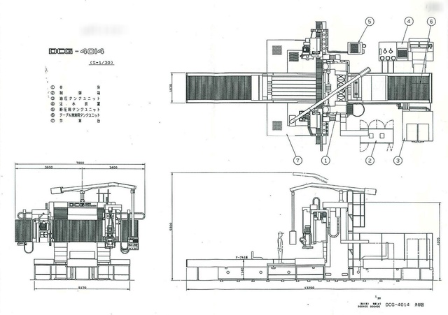 岡本工作機械製作所 DCG-4014NC CNC門形平面研削盤(クロスレール 移動式)