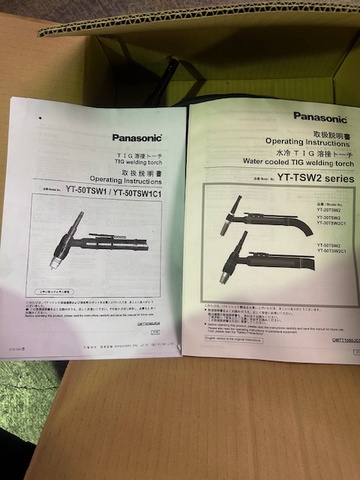 パナソニック YT-50TSW2C1 水冷TIG溶接トーチ